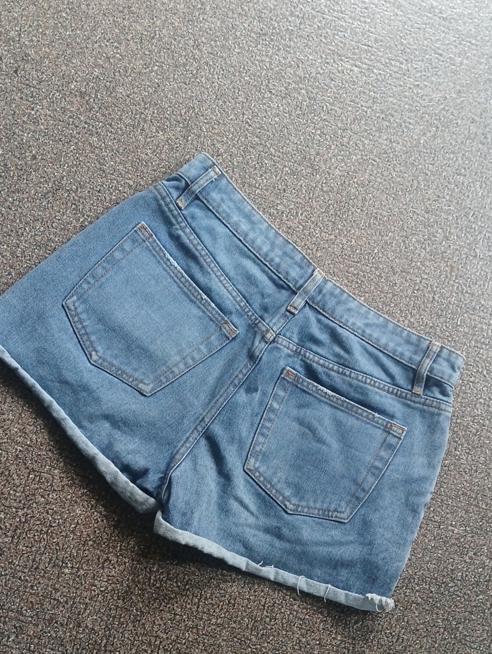 Seven7 Shorts Denim Jean Cargo Rolled Hem High Rise Size 26 Distressed - Picture 10 of 10